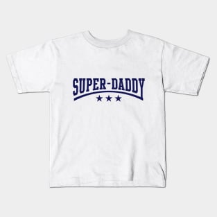 Super-Daddy (Navy) Kids T-Shirt